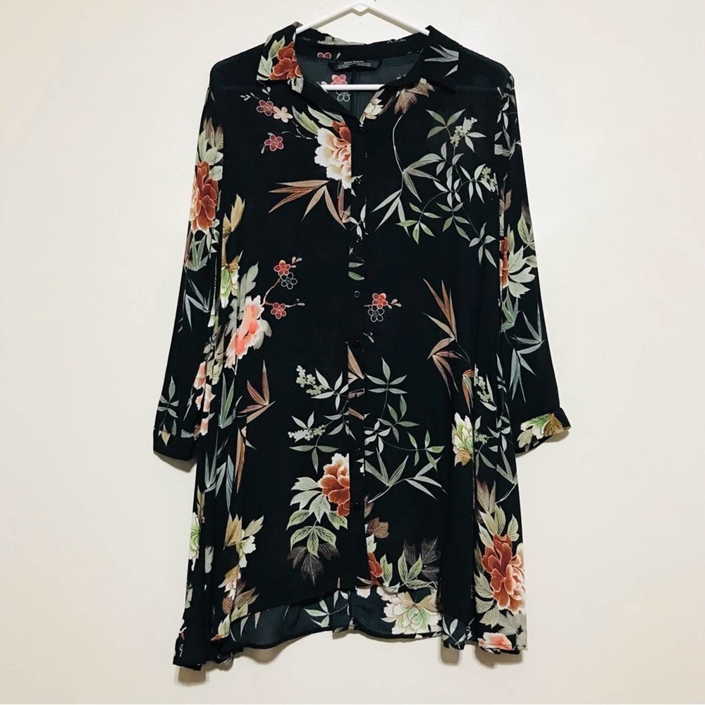 Floral Black Women's Top